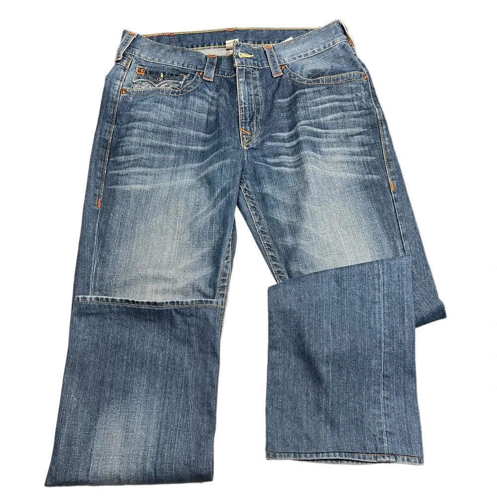 True Religion - Straight Leg Super Natural T-Flap Pocket #101700 Size 36